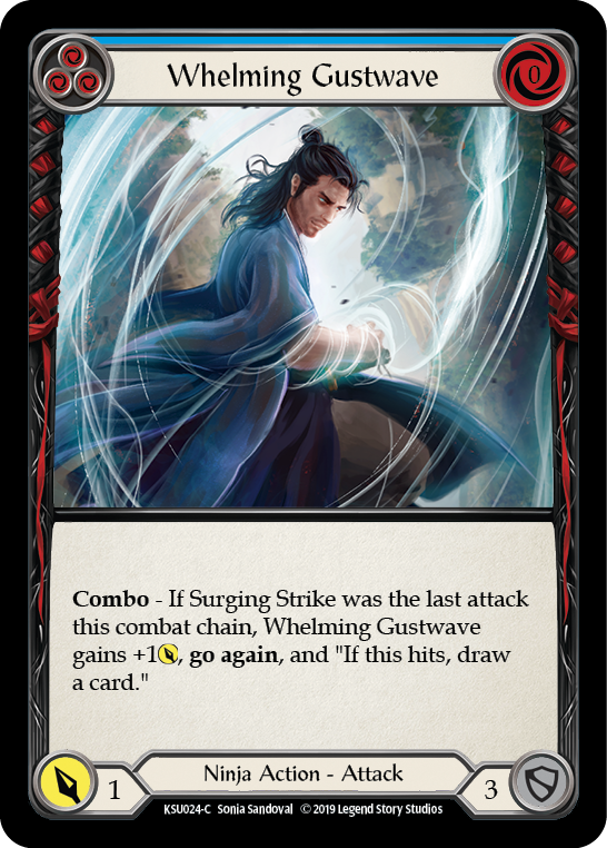 Whelming Gustwave (Blue) [KSU024-C] (Katsu Hero Deck) 1st Edition Normal