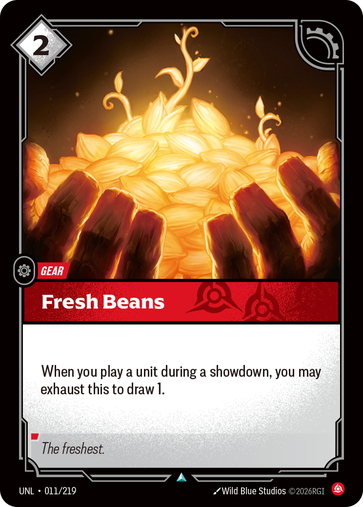 front of card Fresh Beans [Unleashed] 011/219