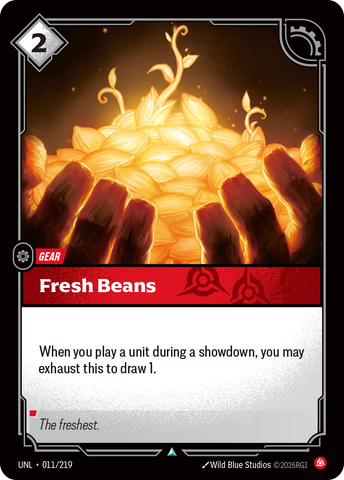 front of card Fresh Beans [Unleashed] 011/219