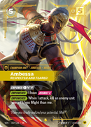 front of card Ambessa, Respected and Feared (Overnumbered) [Vendetta] 187/166