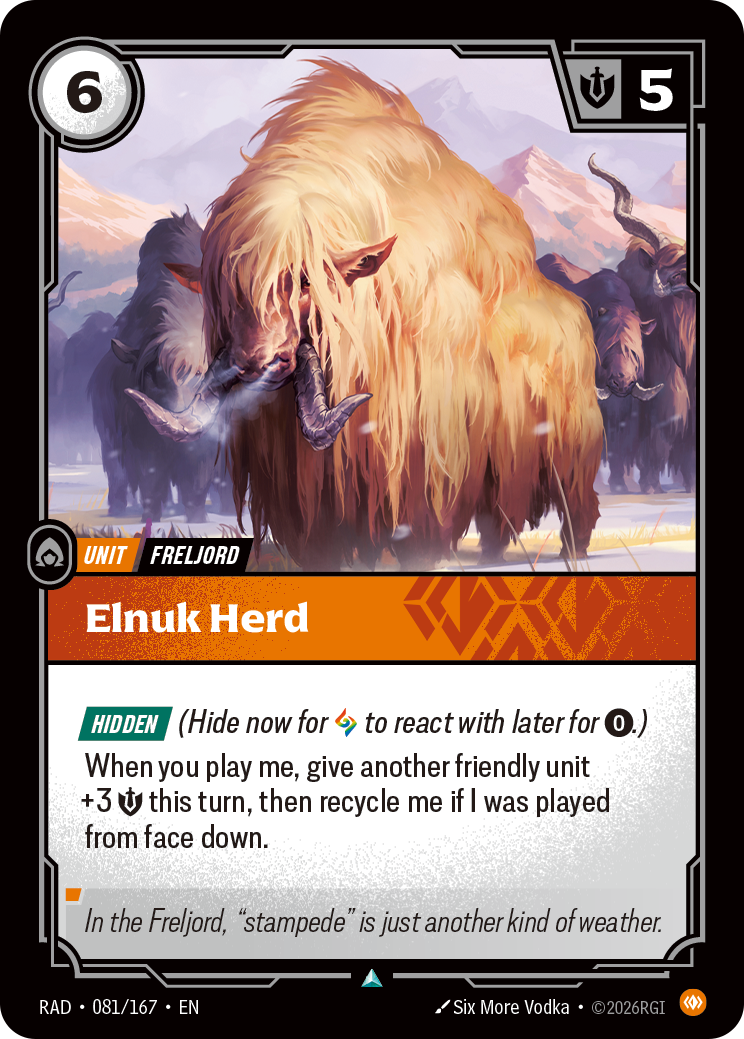 front of card Elnuk Herd [Radiance] 081/167