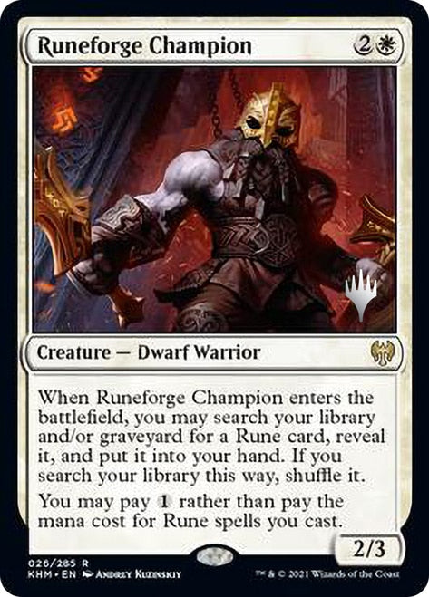 Runeforge Champion (Promo Pack) [Kaldheim Promo Pack]