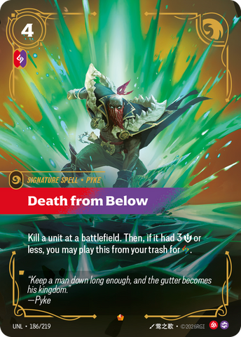 front of card Death from Below [Unleashed] 186/219