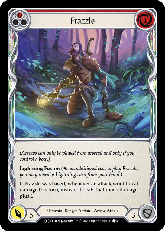 Frazzle (Red) [U-ELE059] (Tales of Aria Unlimited) Unlimited Rainbow Foil