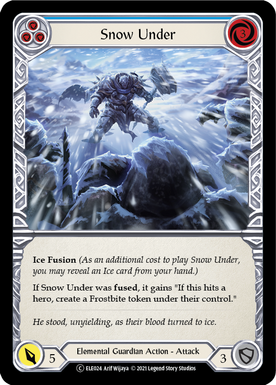 Snow Under (Blue) [U-ELE024] (Tales of Aria Unlimited) Unlimited Normal
