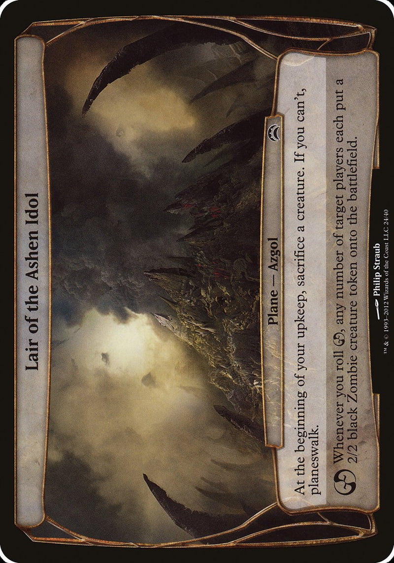 (Oversized Plane) Lair of the Ashen Idol [Planechase 2012]