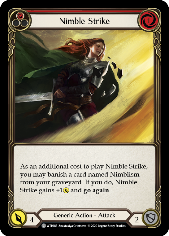 Nimble Strike (Red) [U-WTR185] (Welcome to Rathe Unlimited) Unlimited Rainbow Foil