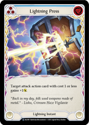 Lightning Press (Blue) [U-ELE185] (Tales of Aria Unlimited) Unlimited Normal