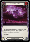 Mauvrion Skies (Blue) [CRU147] (Crucible of War) 1st Edition Rainbow Foil