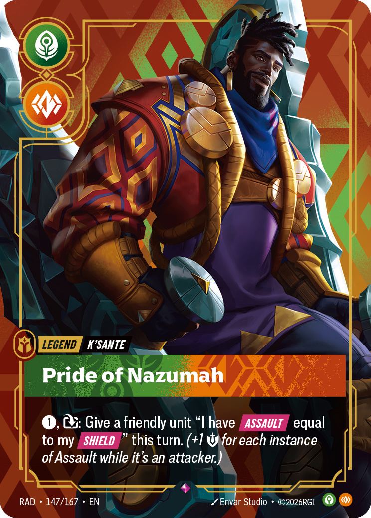 front of card K'Sante, Pride of Nazumah [Radiance] 147/167
