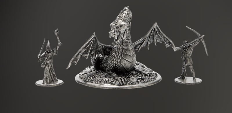Dungeons & Dragons Sirius Metal Miniatures: 1977 D&D Basic Set Minis