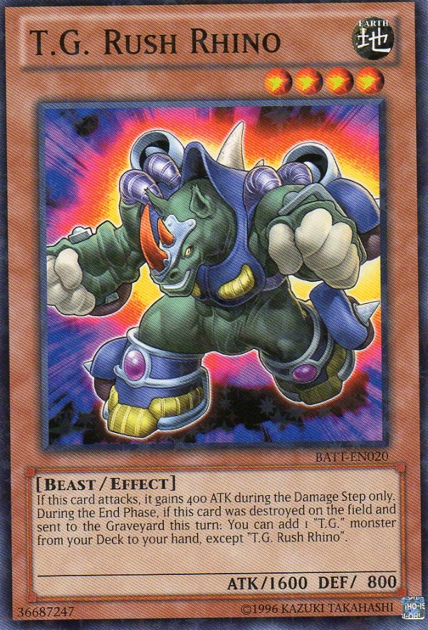T.G. Rush Rhino [BATT-EN020] (Promo) Starfoil Rare
