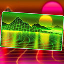 Infinite Black: Premium Stitched Playmat - Retrowave Artifact