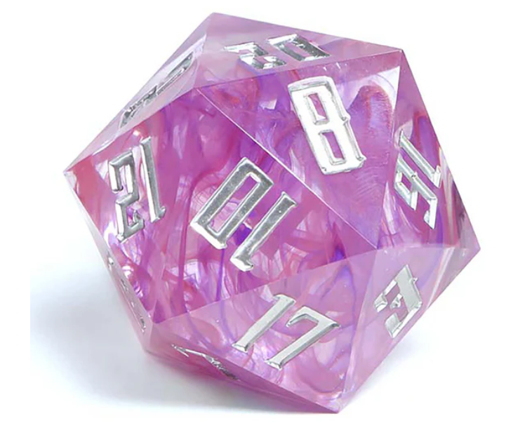 1985 Games - 55mm Sharp Edge D20 - Cosmic Pink