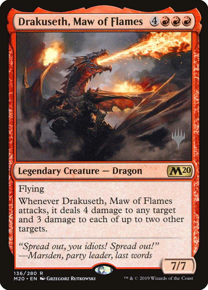 Drakuseth, Maw of Flames (Promo Pack) [Core Set 2020 Promo Pack]