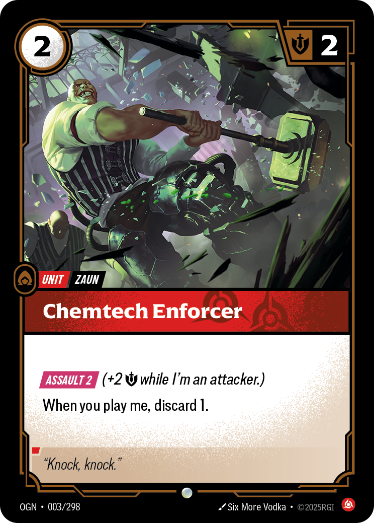 front of card Chemtech Enforcer [Origins]
