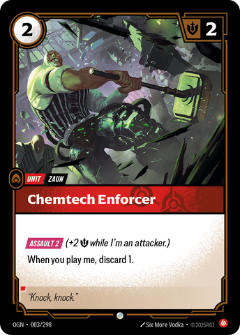 front of card Chemtech Enforcer [Origins] #003