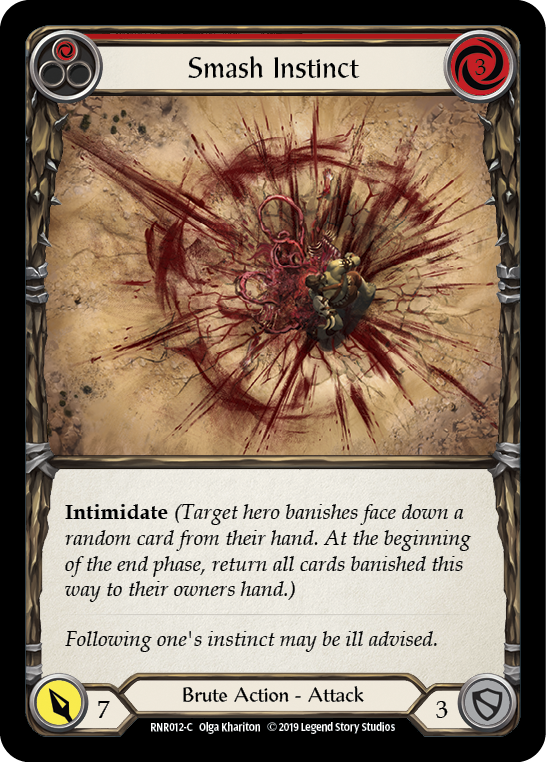 Smash Instinct (Red) [RNR012-C] (Rhinar Hero Deck) 1st Edition Normal