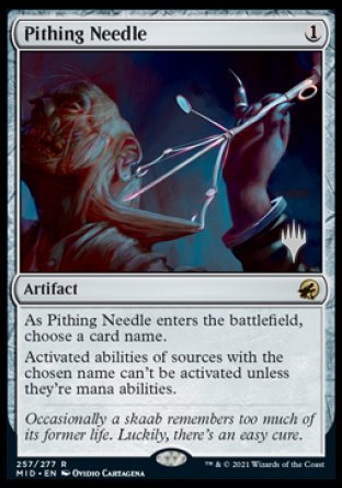 Pithing Needle (Promo Pack) [Innistrad: Midnight Hunt Promo Pack]
