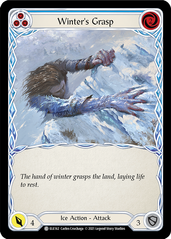 Winter's Grasp (Blue) [ELE162] (Tales of Aria) 1st Edition Normal
