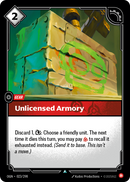 front of card Unlicensed Armory [Origins]