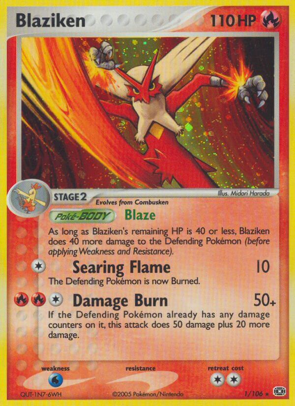 Blaziken (1/106) (EX: Emerald) [Theme Deck Exclusive]