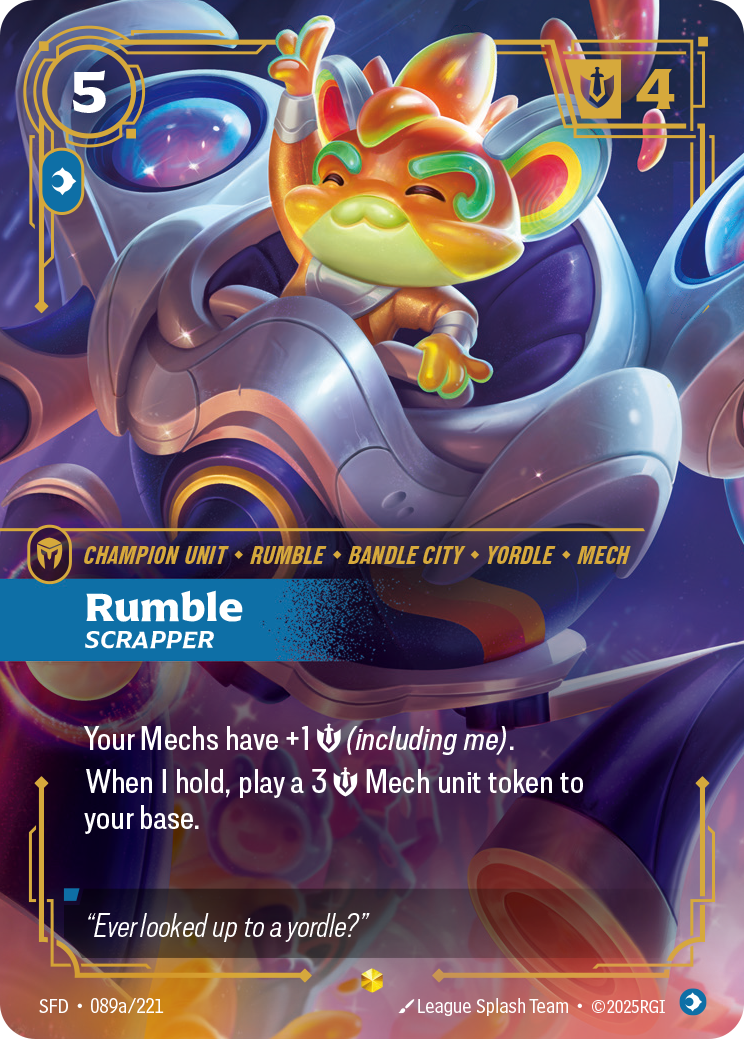 front of card Rumble, Scrapper (Alternate Art) [Spiritforged] 089a/221