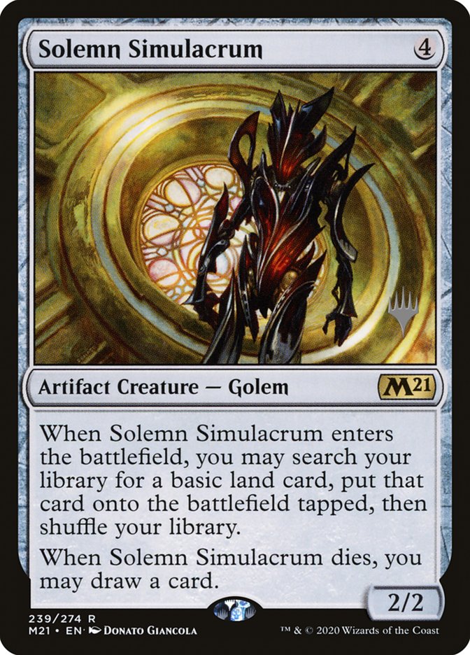 Solemn Simulacrum (Promo Pack) [Core Set 2021 Promo Pack]