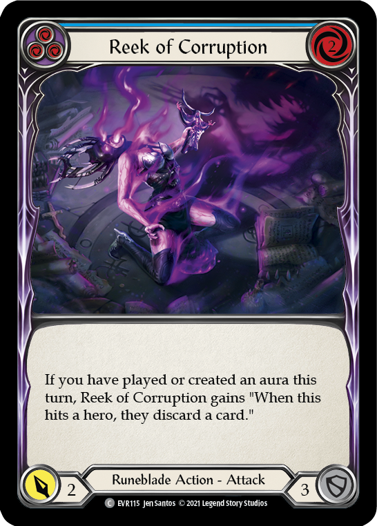Reek of Corruption (Blue) [EVR115] (Everfest) 1st Edition Rainbow Foil