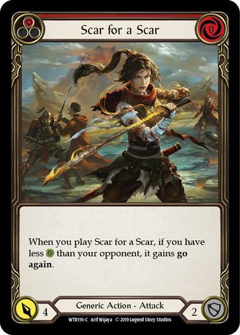 Scar for a Scar (Red) [WTR191-C] (Welcome to Rathe) Alpha Print Rainbow Foil