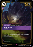 front of card Kog'Maw, Caustic [Origins]