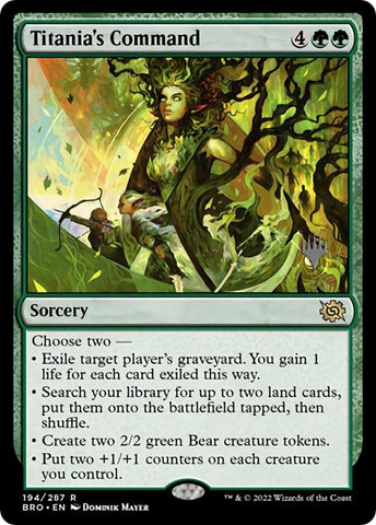 Titania's Command (Promo Pack) [The Brothers' War Promo Pack]