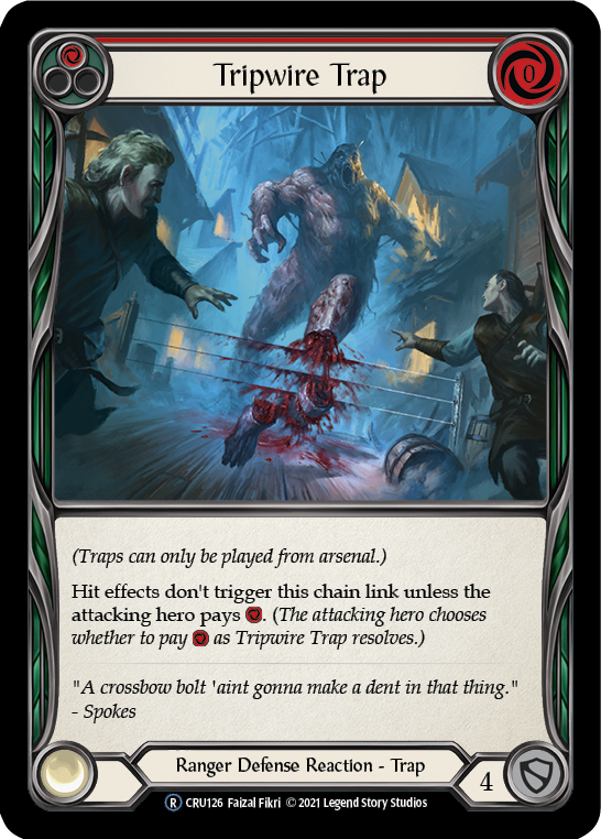 Tripwire Trap [U-CRU126] (Crucible of War Unlimited) Unlimited Rainbow Foil