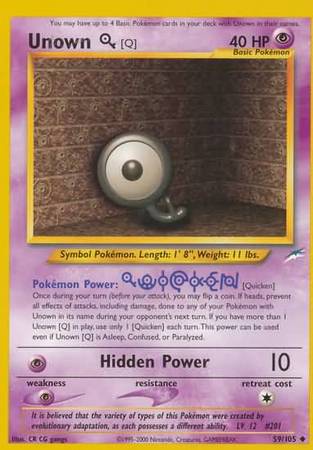 Unown (Q) (59/105) [Neo Destiny Unlimited]