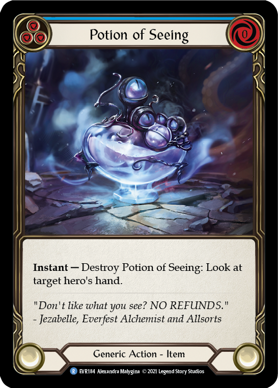 Potion of Seeing [EVR184] (Everfest) 1st Edition Cold Foil