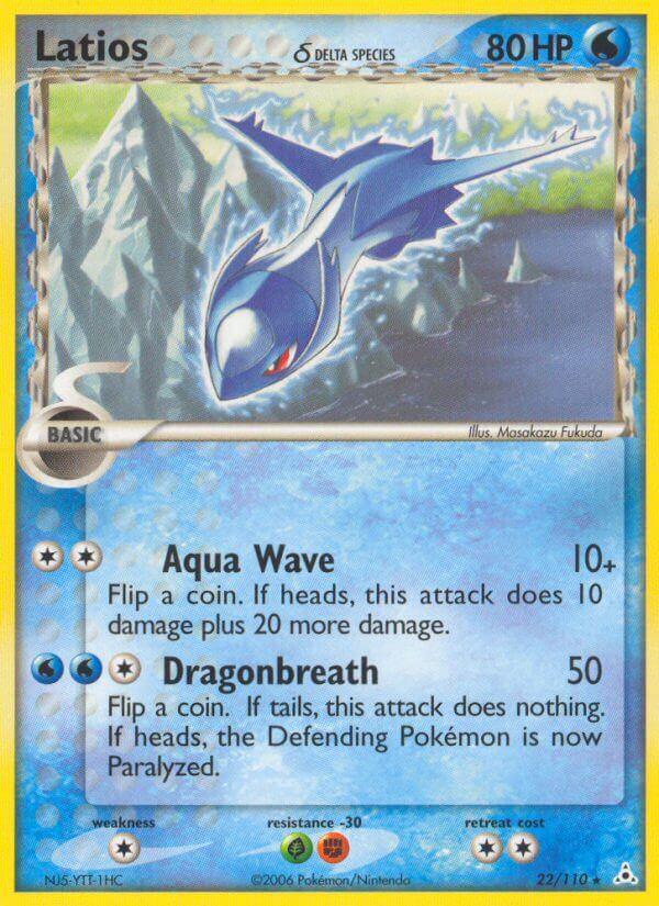 Latios (22/110) (Delta Species) (Theme Deck Exclusives) (EX: Holon Phantoms) [Theme Deck Exclusive]