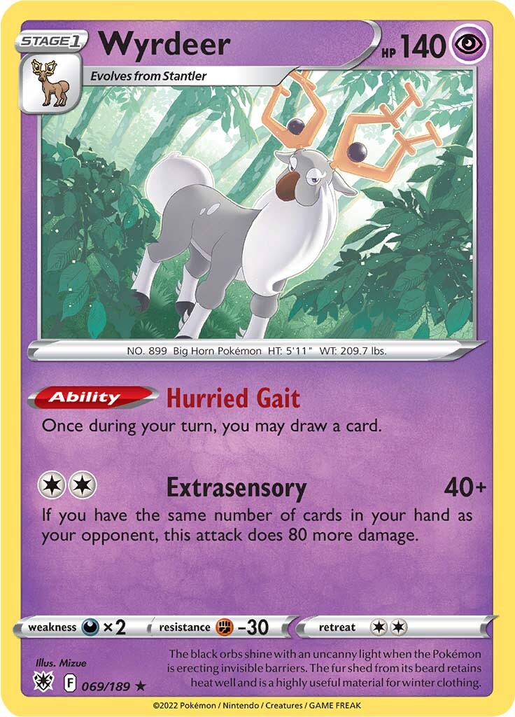 Wyrdeer (069/189) (Sword & Shield: Astral Radiance) [Theme Deck Exclusive]