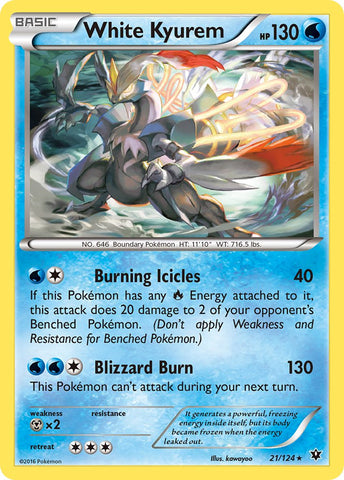 White Kyurem (21/124) (XY: Fates Collide) [Theme Deck Exclusive]