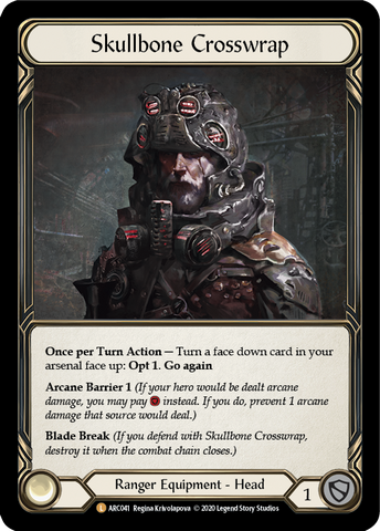Skullbone Crosswrap [U-ARC041] (Arcane Rising Unlimited) Unlimited Rainbow Foil