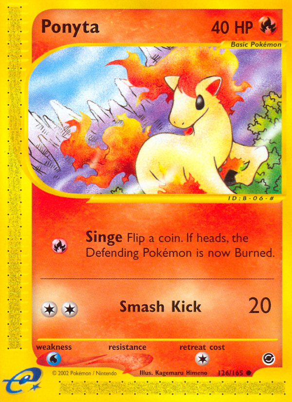 Ponyta (126/165) [Expedition: E-Card Base Set]
