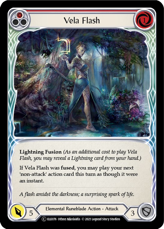 Vela Flash (Red) [U-ELE076] (Tales of Aria Unlimited) Unlimited Rainbow Foil