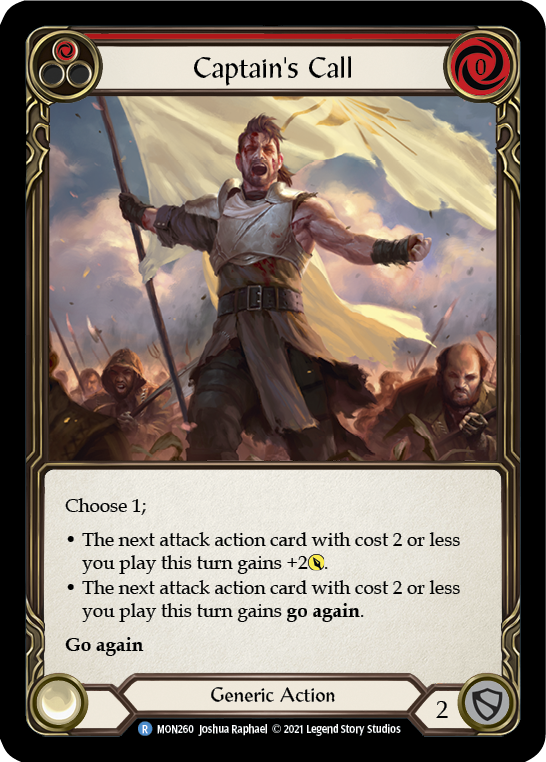 Captain's Call (Red) [MON260] (Monarch) 1st Edition Normal