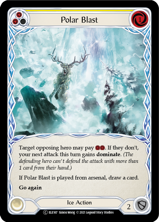 Polar Blast (Yellow) [U-ELE167] (Tales of Aria Unlimited) Unlimited Normal