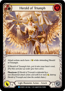 Herald of Triumph (Yellow) [MON009-RF] (Monarch) 1st Edition Rainbow Foil