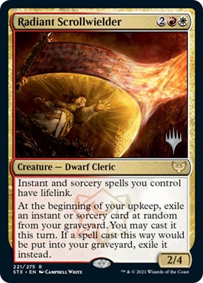 Radiant Scrollwielder (Promo Pack) [Strixhaven: School of Mages Promo Pack]