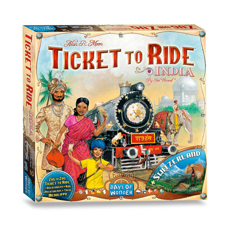 Ticket to Ride Map Collection: Volume 2 - India & Switzerland