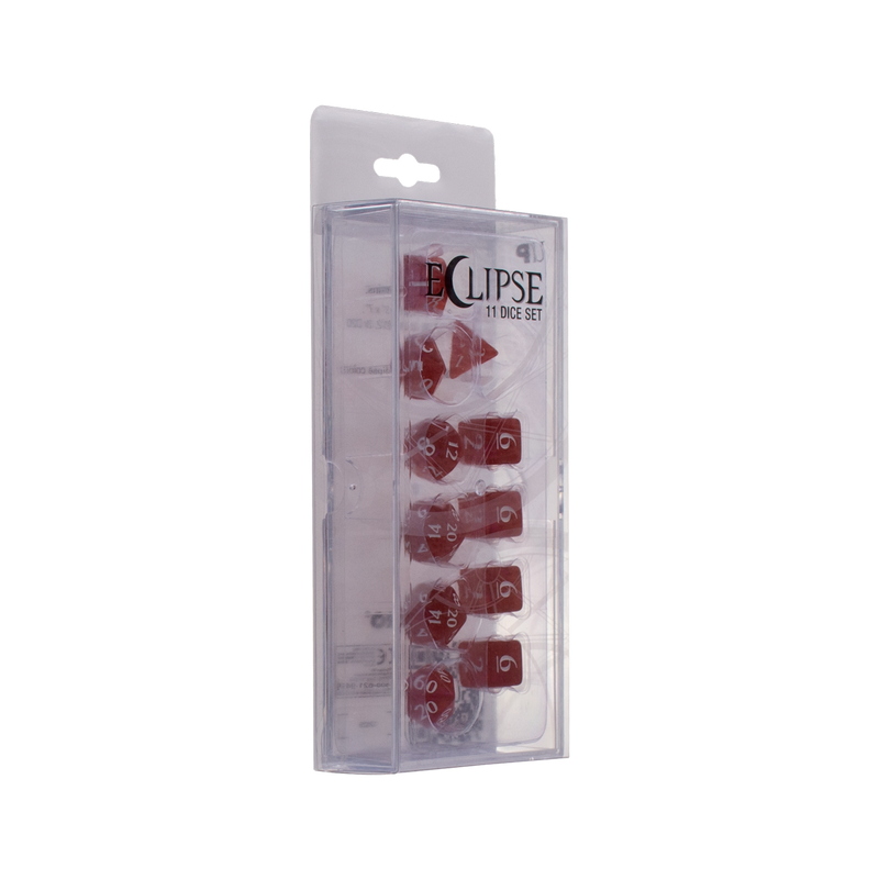 Ultra PRO: 11-Dice Set - Eclipse (Apple Red)