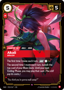 front of card Akali, Brash [Radiance] 015/167