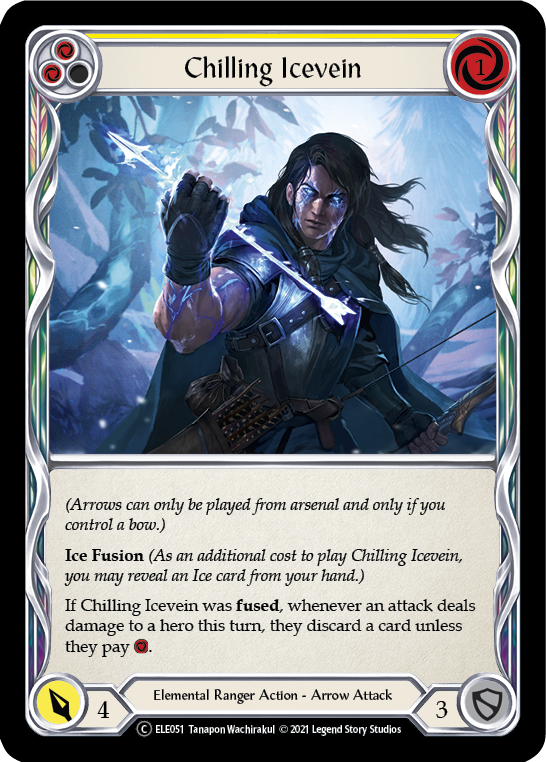 Chilling Icevein (Yellow) [U-ELE051] (Tales of Aria Unlimited) Unlimited Normal