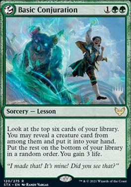Basic Conjuration (Promo Pack) [Strixhaven: School of Mages Promo Pack]